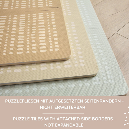 XL Puzzlematte, Hygge, Beige, 1.8 x 1.2 m