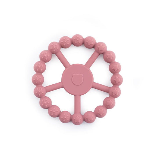 SOINA silicone teething ring Madlen, old pink