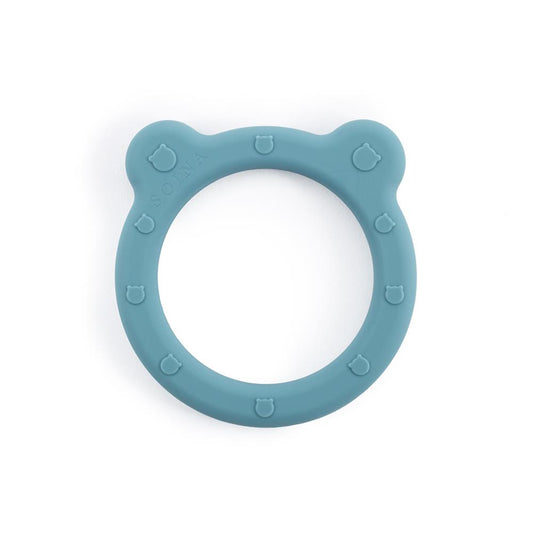 SOINA silicone teething ring Noam, sky blue