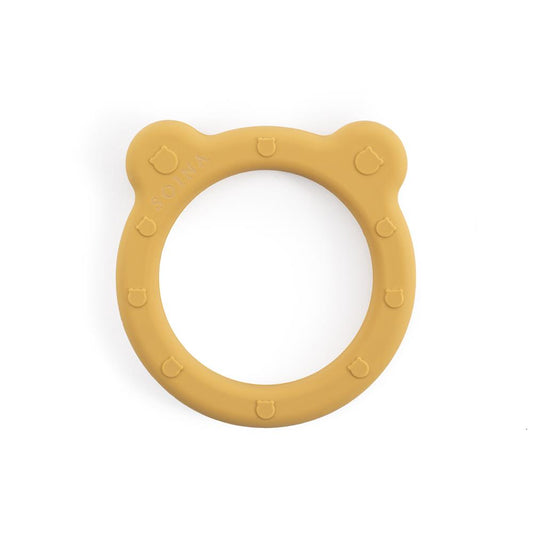 SOINA silicone teething ring Noam, ocre