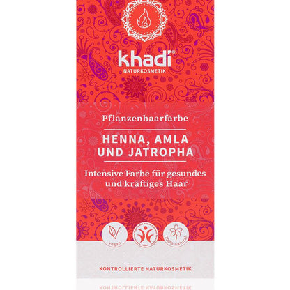 khadi herbal hair colour Henna, Amla &amp; Jatropha Red, 100 g