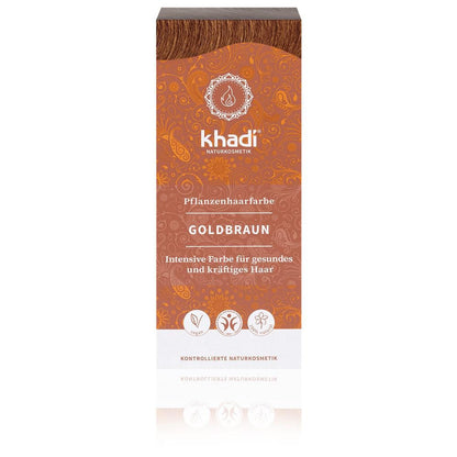 khadi herbal hair colour golden brown, 100 g