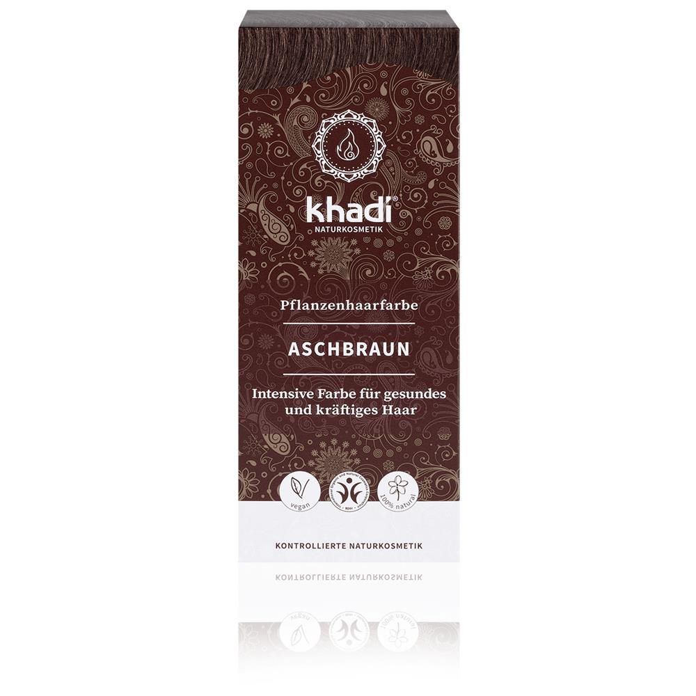 khadi herbal hair colour ash brown, 100 g
