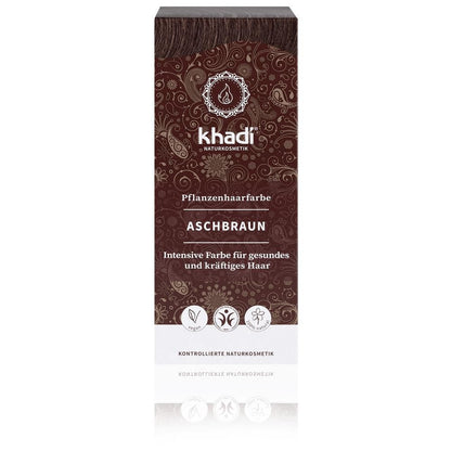 khadi herbal hair colour ash brown, 100 g