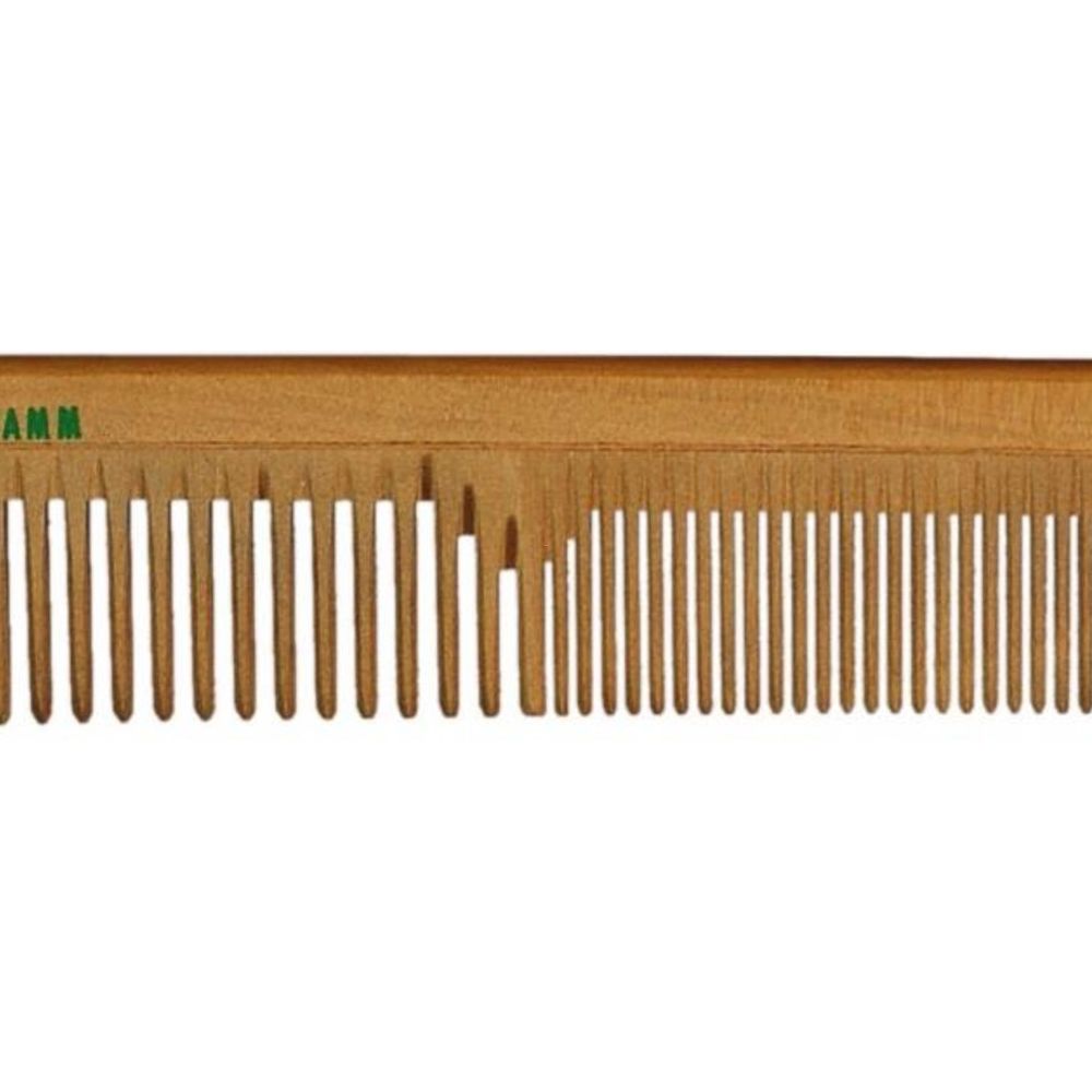 Kostkamm hair cutting comb wood coarse - fine, 19 cm