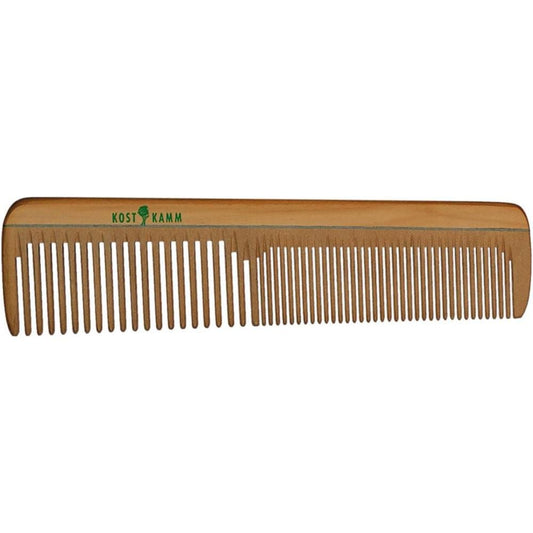 Kostkamm hairdressing comb wood coarse - fine, 16 cm