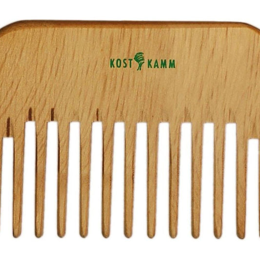 Kostkamm strand comb wood extra-coarse, 10 cm