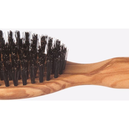 Peigne alimentaire brosse à cheveux en bois d'olivier, 17 cm