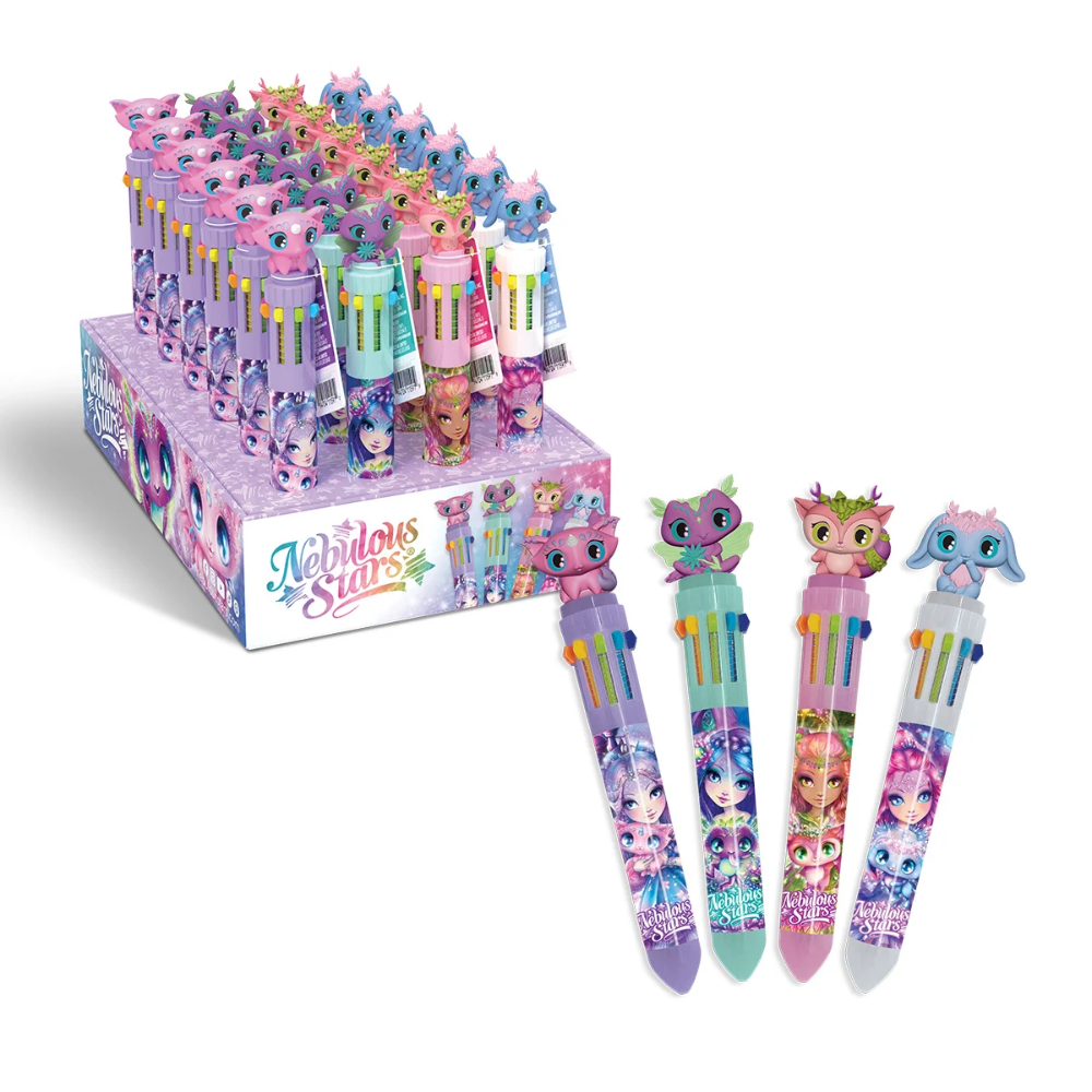 Kugelschreiber mit 10 Farben, assortiert