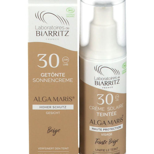 Laboratoires de Biarritz Alga Maris Sunscreen Face Tinted Light SPF30, 50 ml