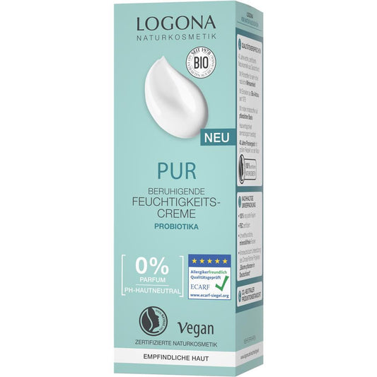 Logona Gesichtscrème Pur beruhigend Feuchtigkeit, 30 ml