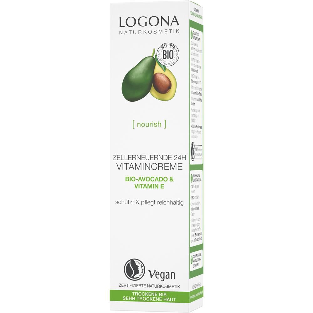 Logona Avocado Vitamincreme 24h zellerneuernd, 30 ml