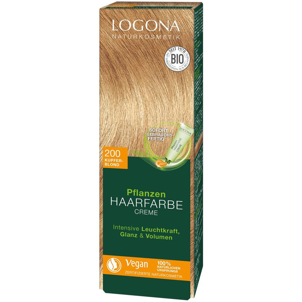 Logona herbal hair colour cream, copper blonde 200, 150 ml