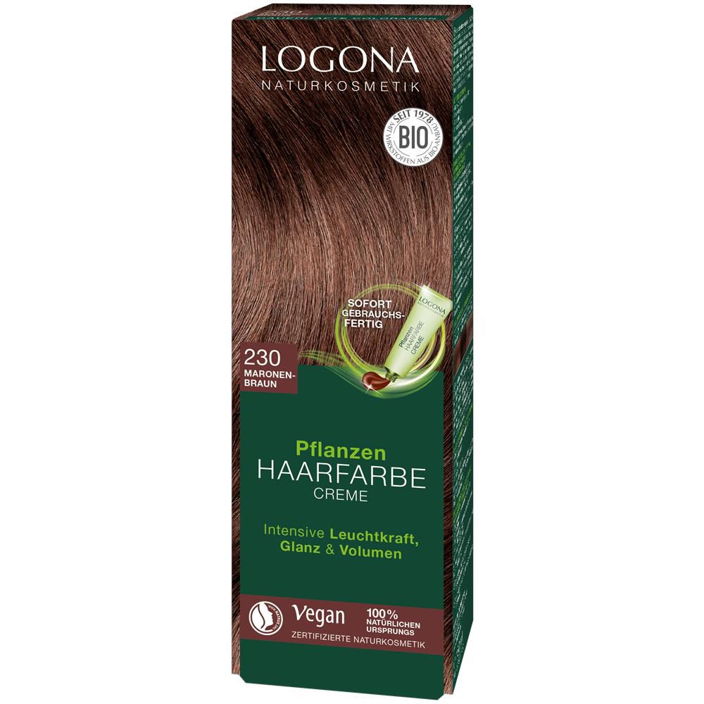 Logona herbal hair colour cream, chestnut brown 230, 150 ml