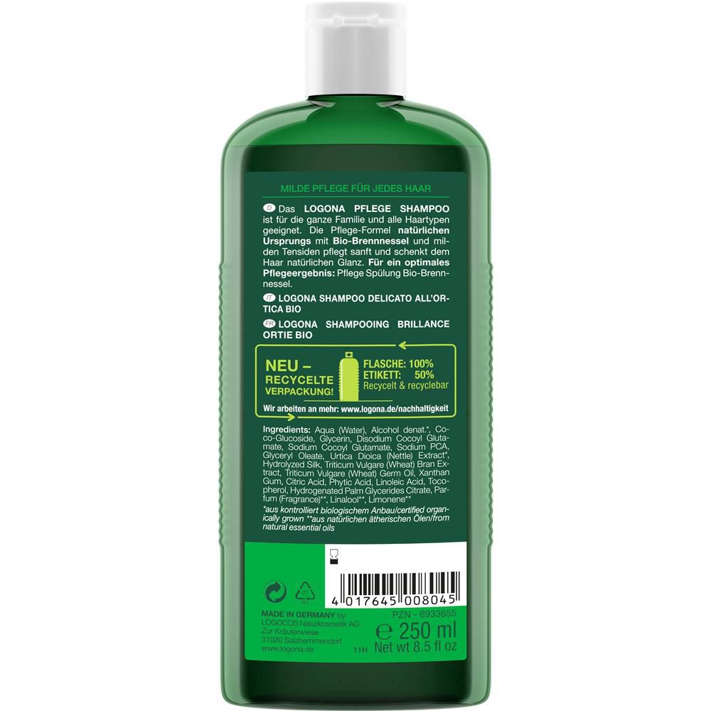 Logona Shampoo Nettle Care Shampoo, 250 ml