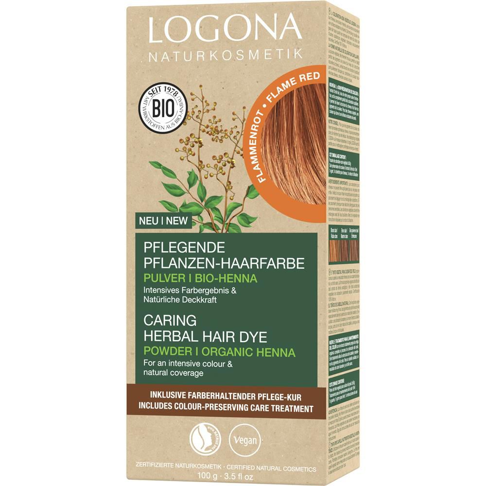 Logona Herbal Hair Color Powder - Flame Red, 100 g
