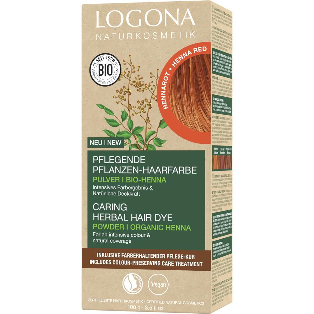 Logona Herbal Hair Color Powder - Henna Red, 100 g