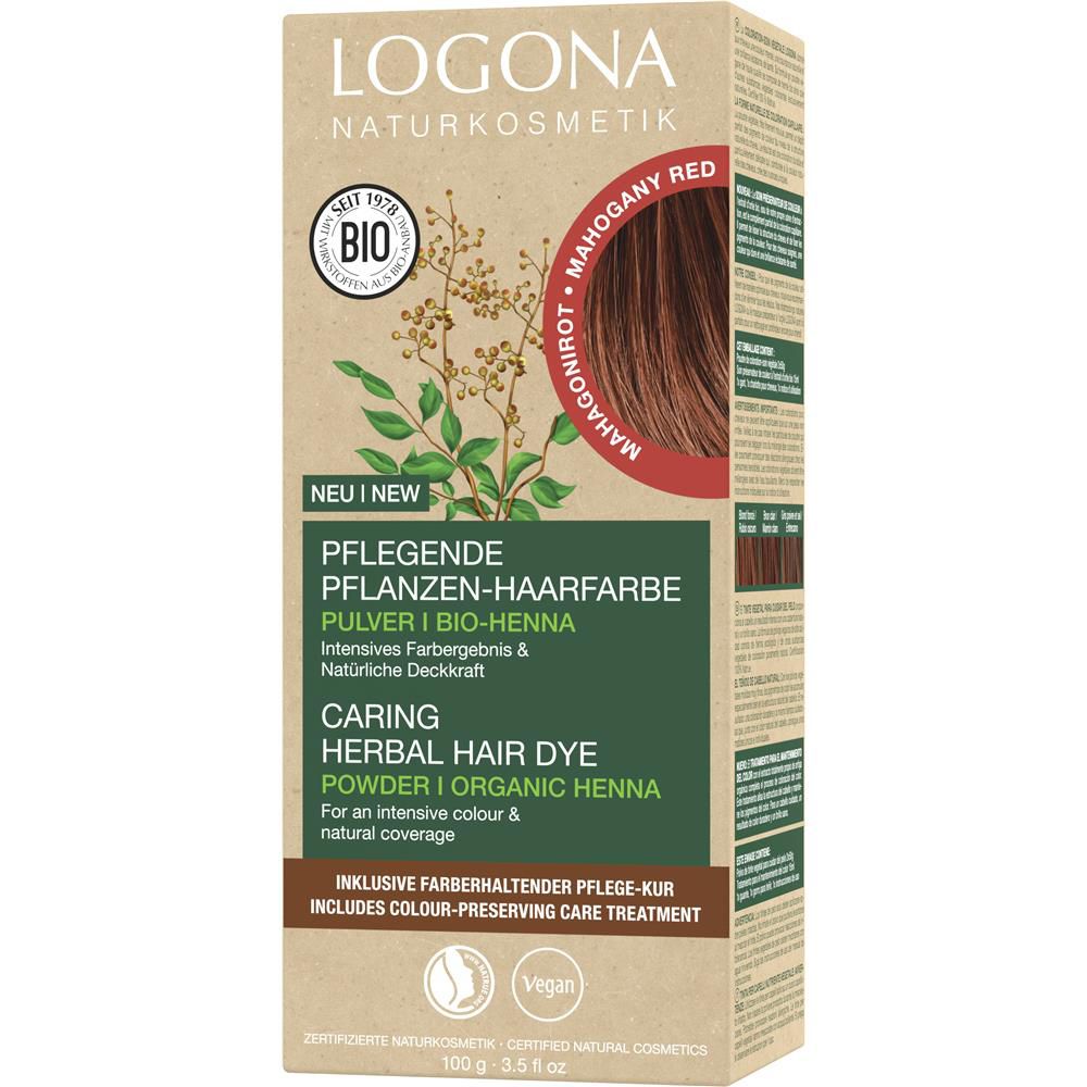 Logona Herbal Hair Color Powder - Mahogany Red, 100 g