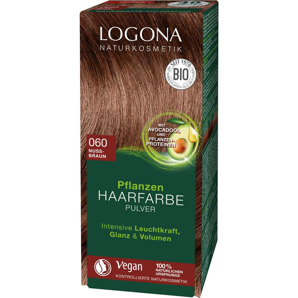 Logona Herbal Hair Color Powder - Amber Brown, 100 g