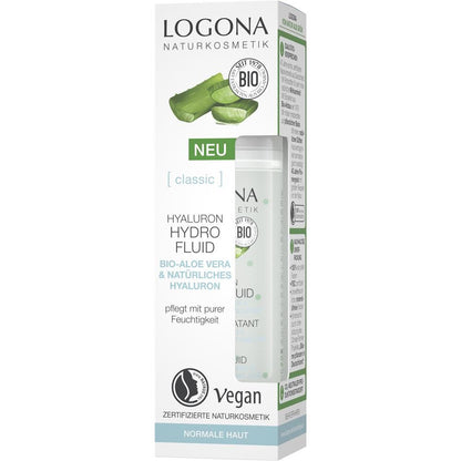 Logona Aloe Vera Hyaluron Hydro Fluid, 30 ml