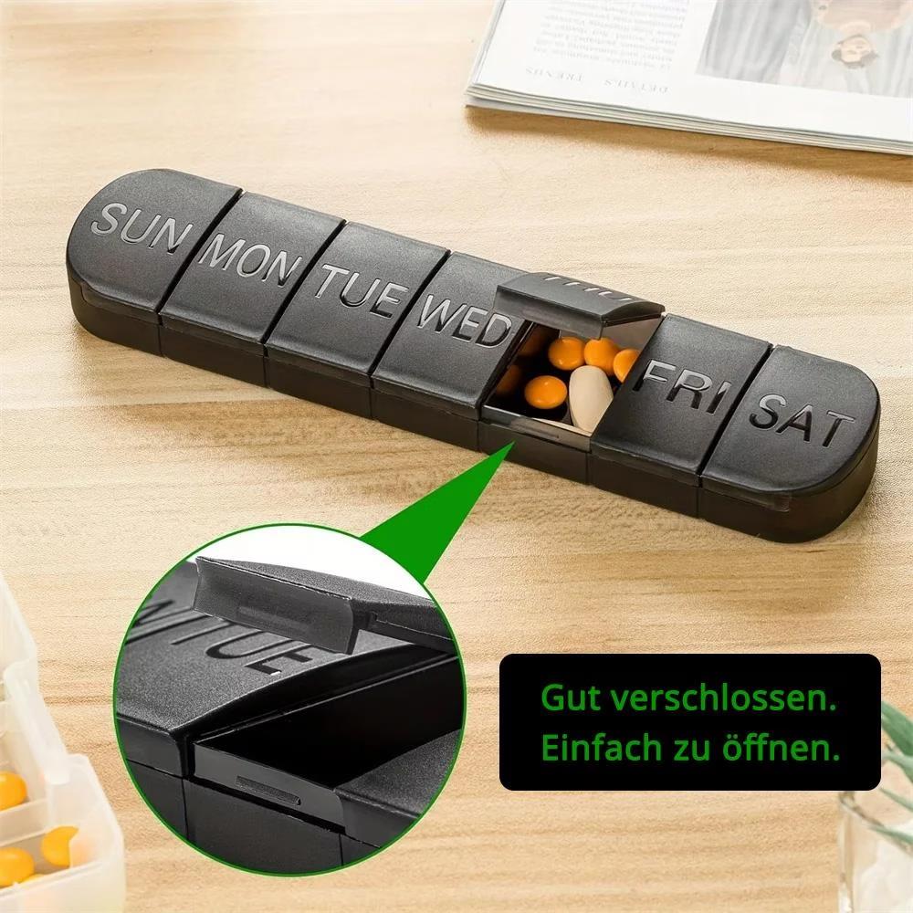 Tablettenbox Set 2+2, schwarz