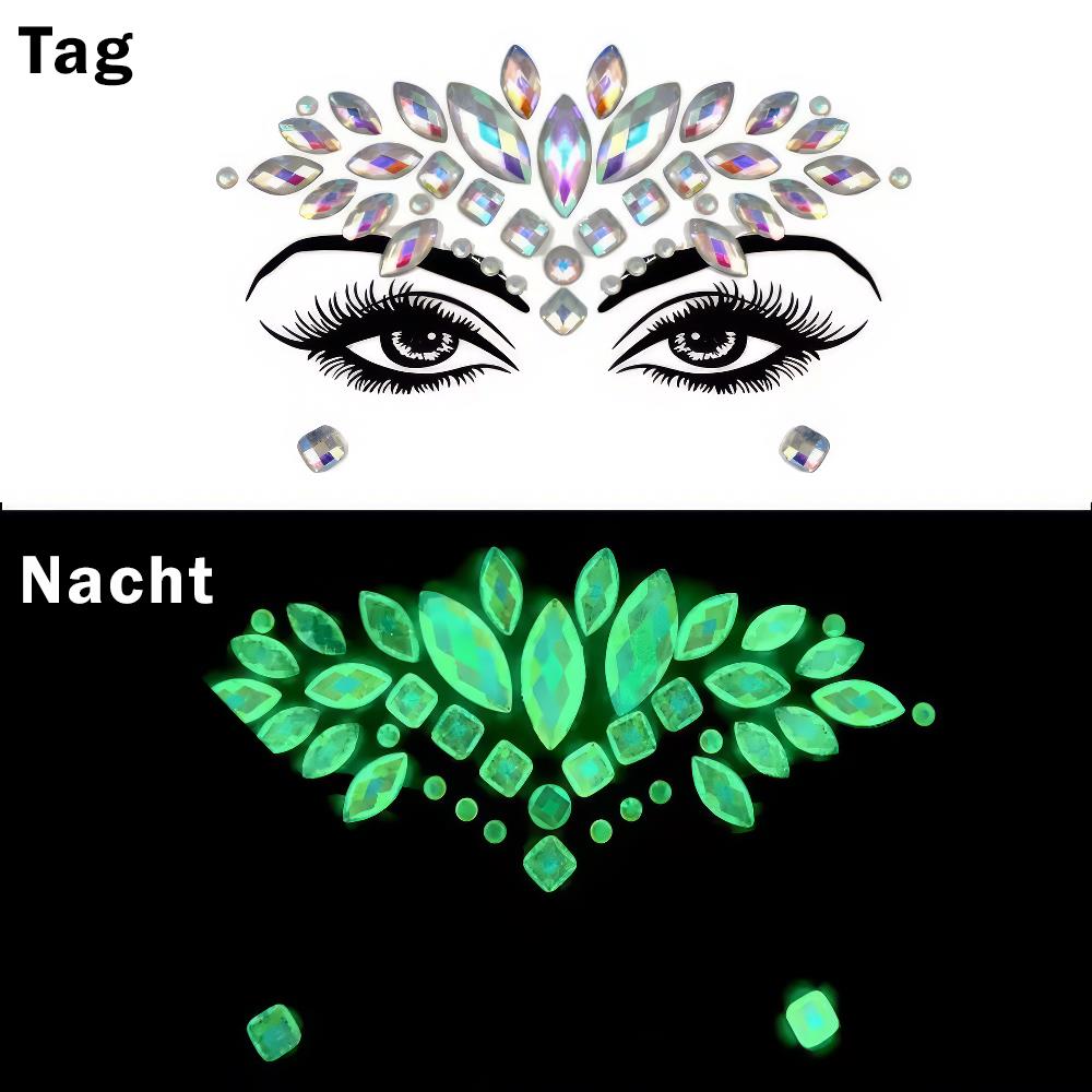 Gesicht Diamanten Face Jewels Glow, Modell 4-1