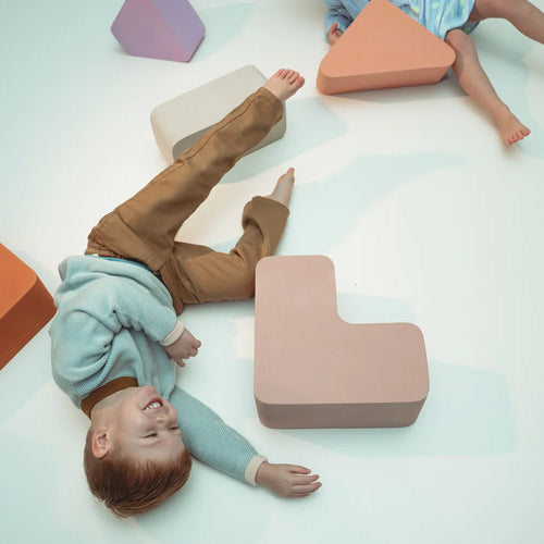 * MOES Play Block Stair - Earth, Peach Pink – Produktbild 2