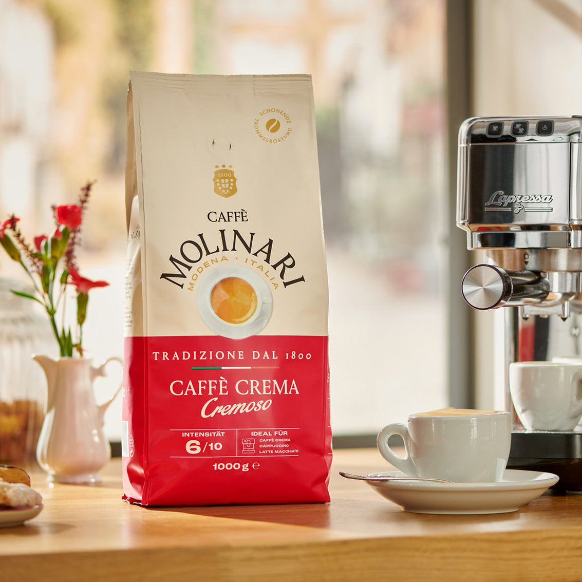 Caffè Molinari Caffè Crema Cremoso, 1 kg Ganze Bohne