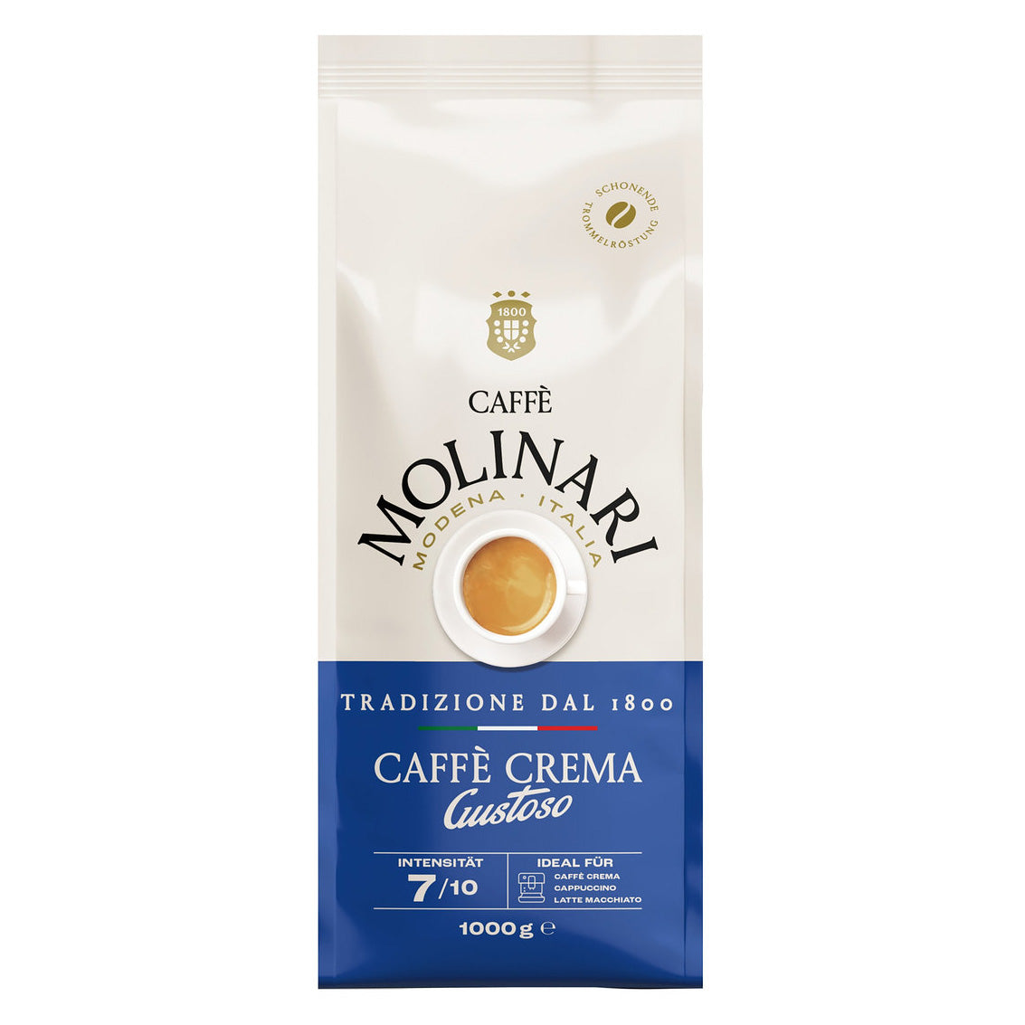 Caffè Molinari Caffè Crema Gustoso, 1 kg Ganze Bohne
