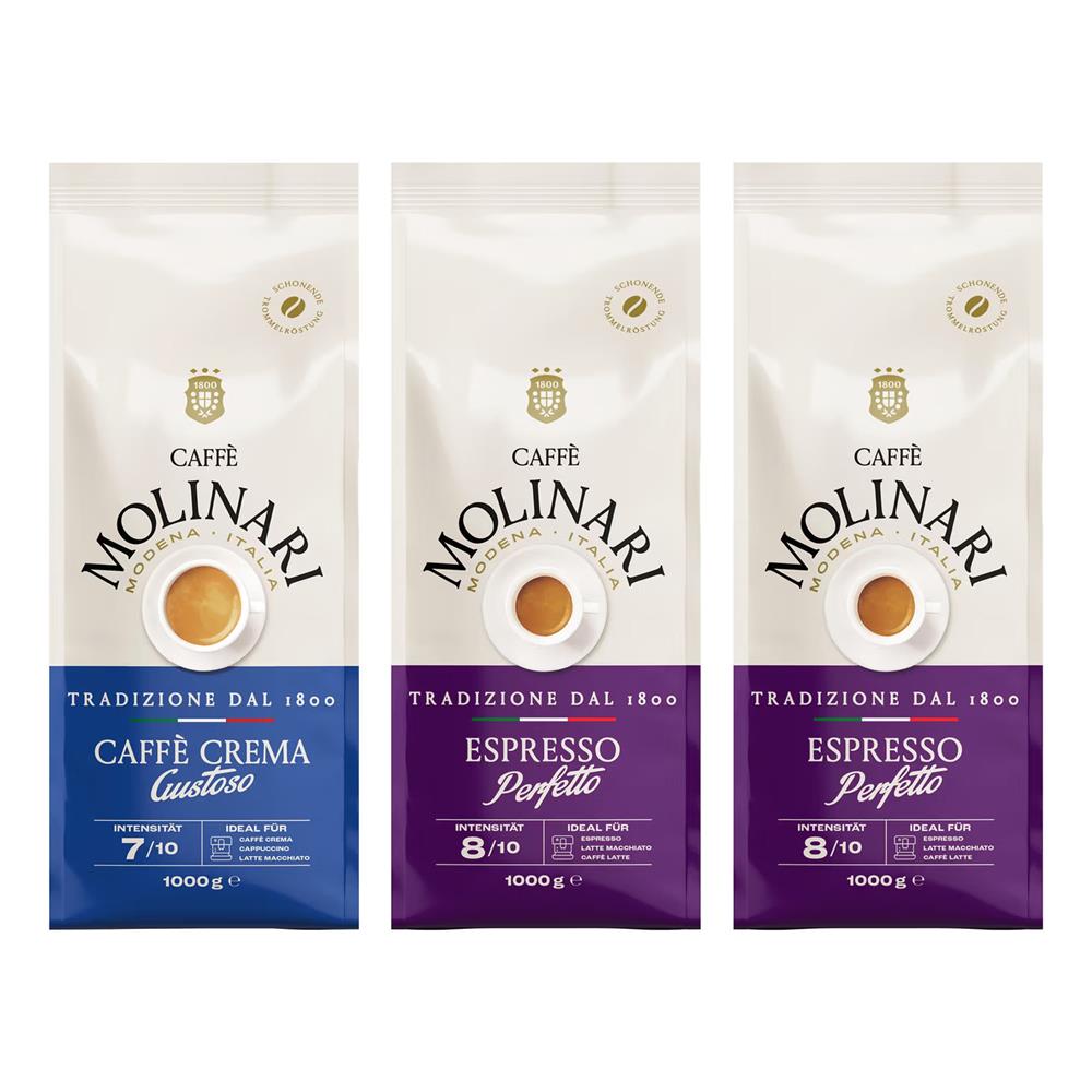 Caffè Molinari Set 1 x Gustoso, 2 x Perfetto