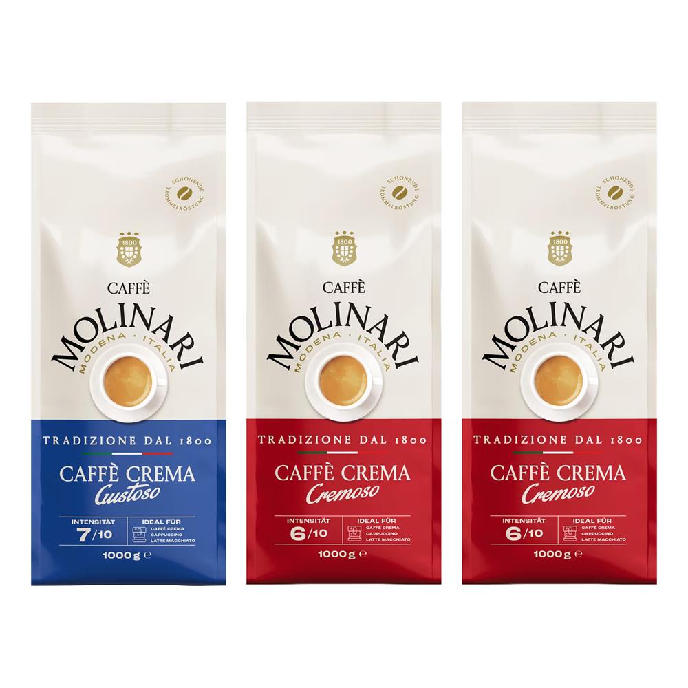 Caffè Molinari Set 1 x Gustoso, 2 x Cremoso