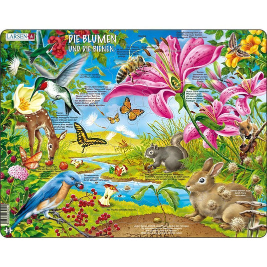 *Larsen Puzzle The Flowers and the Bees, 55 pieces