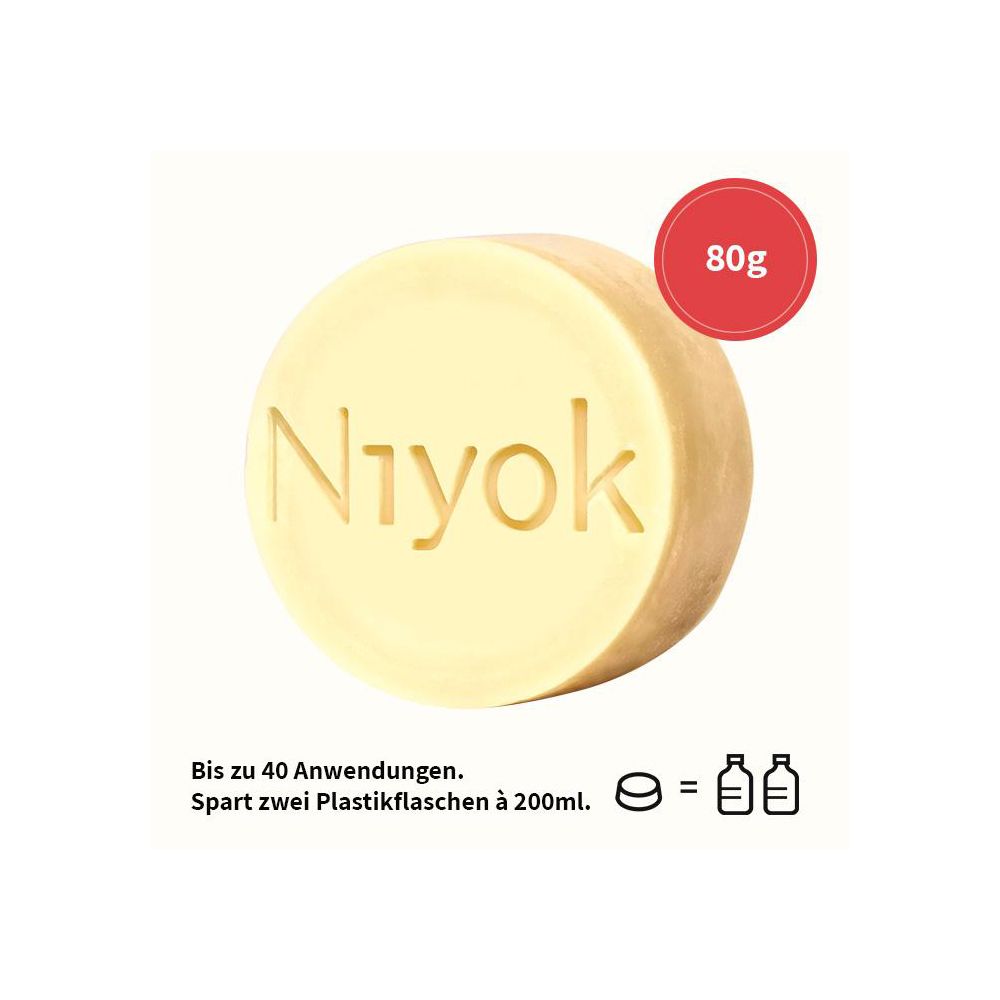 Niyok solid shower &amp; care Intense Red, 80 g