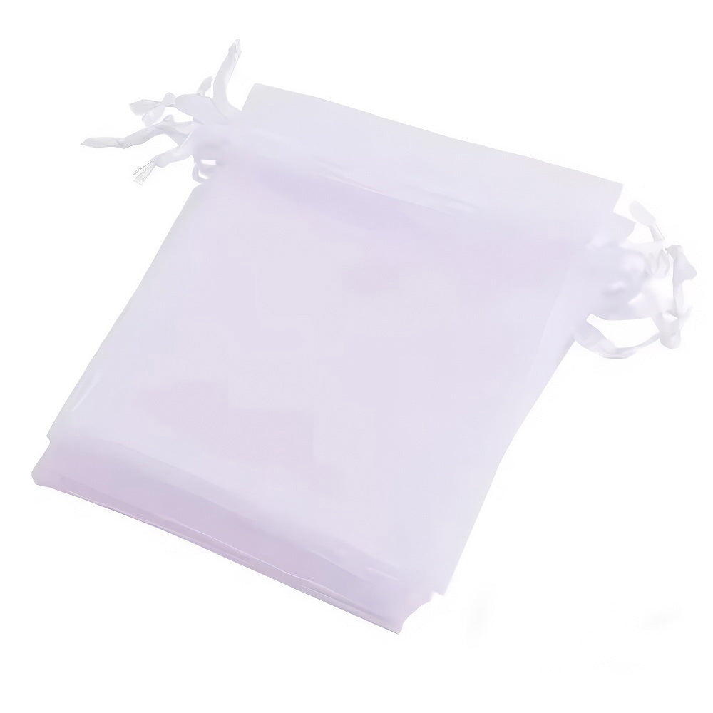 Organzabeutel 10 Stück, weiss, 15x20 cm