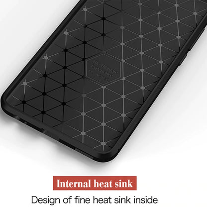 Coque en silicone Carbonix pour iPhone SE 2020, noire