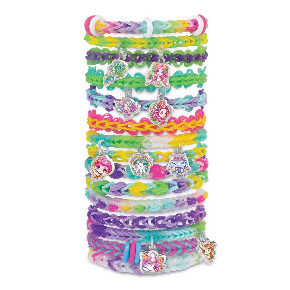 Rainbow Loom Charm Armbandset
