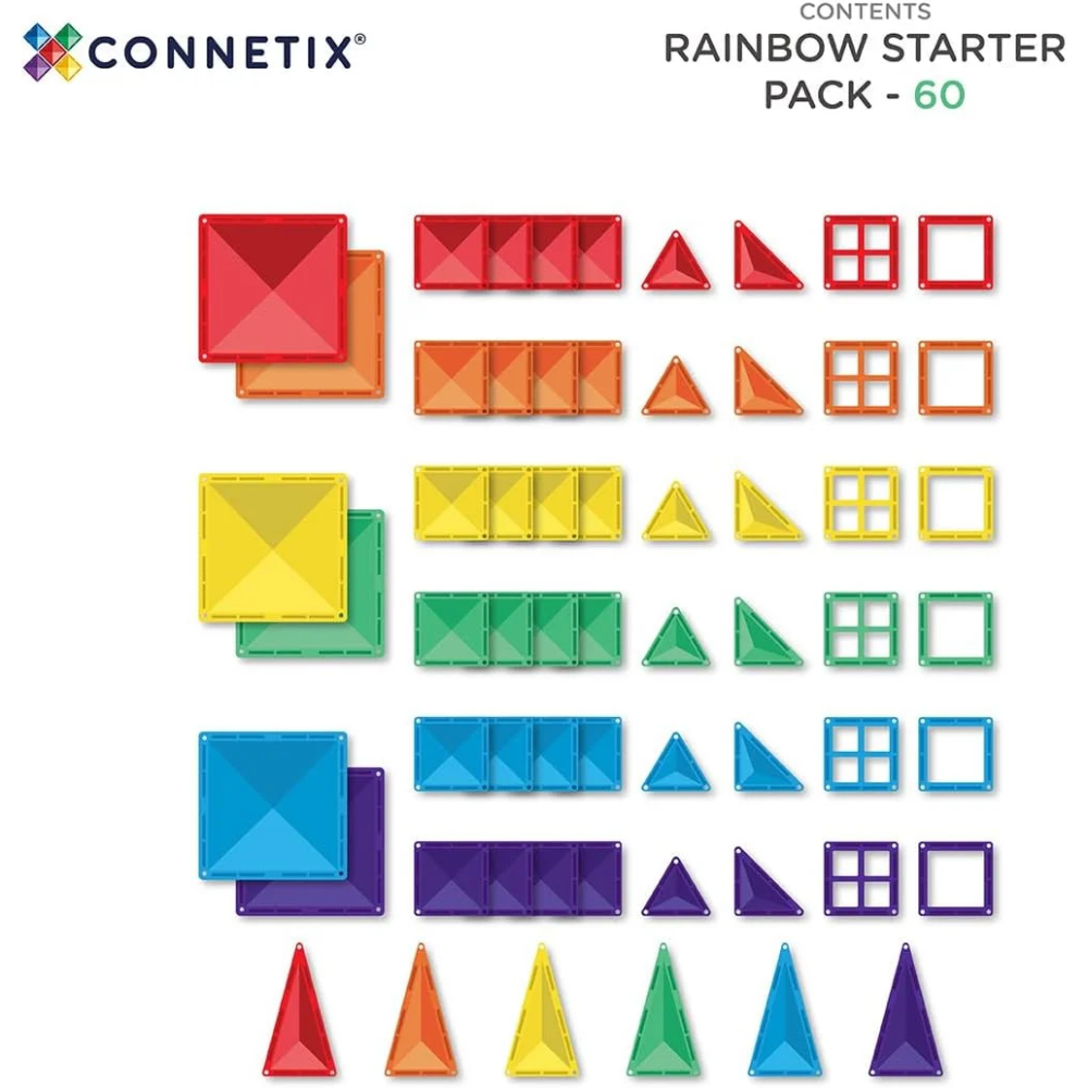Regenbogen Starter Packung, 60-teilig