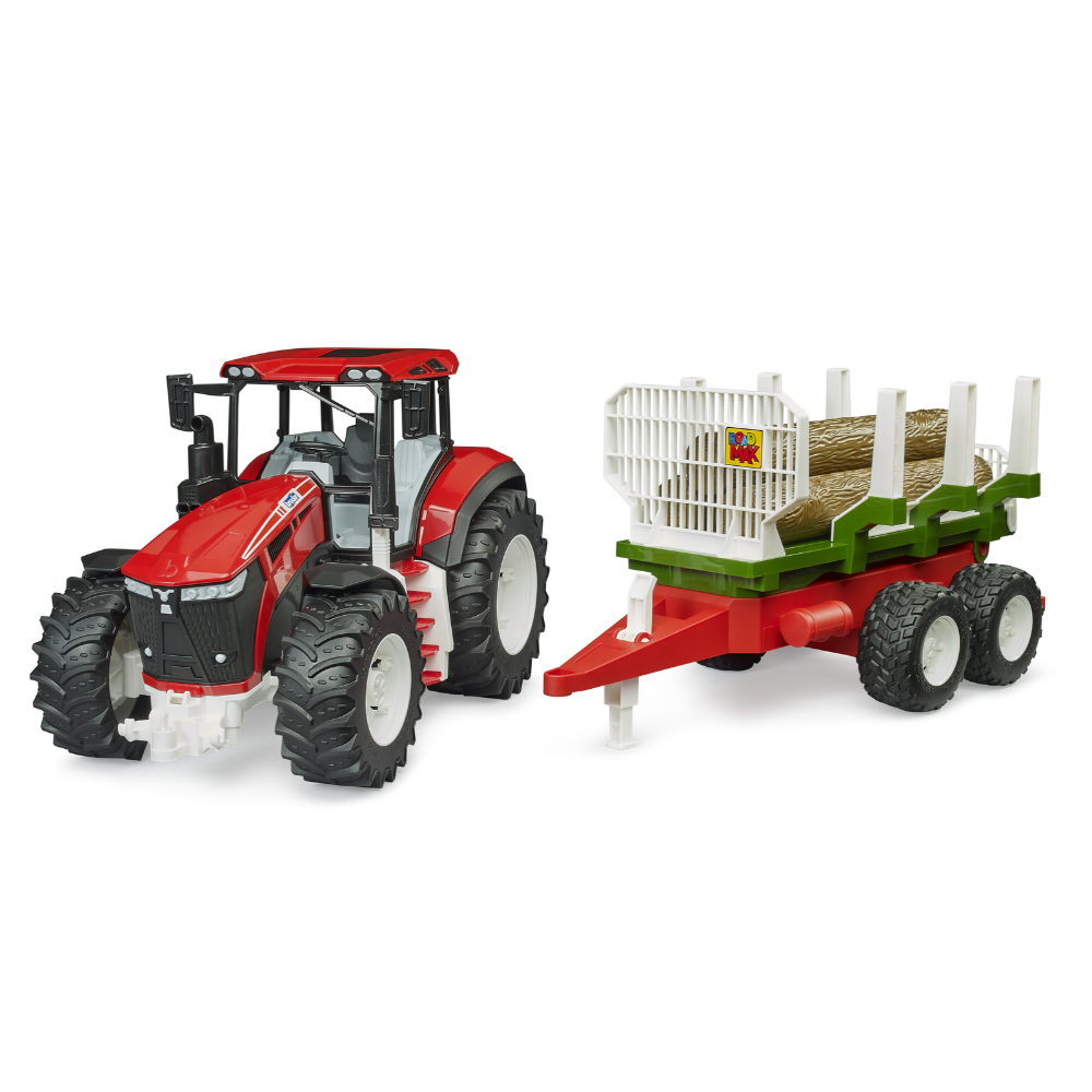 Roadmax Traktor mit Rückeanhänger
