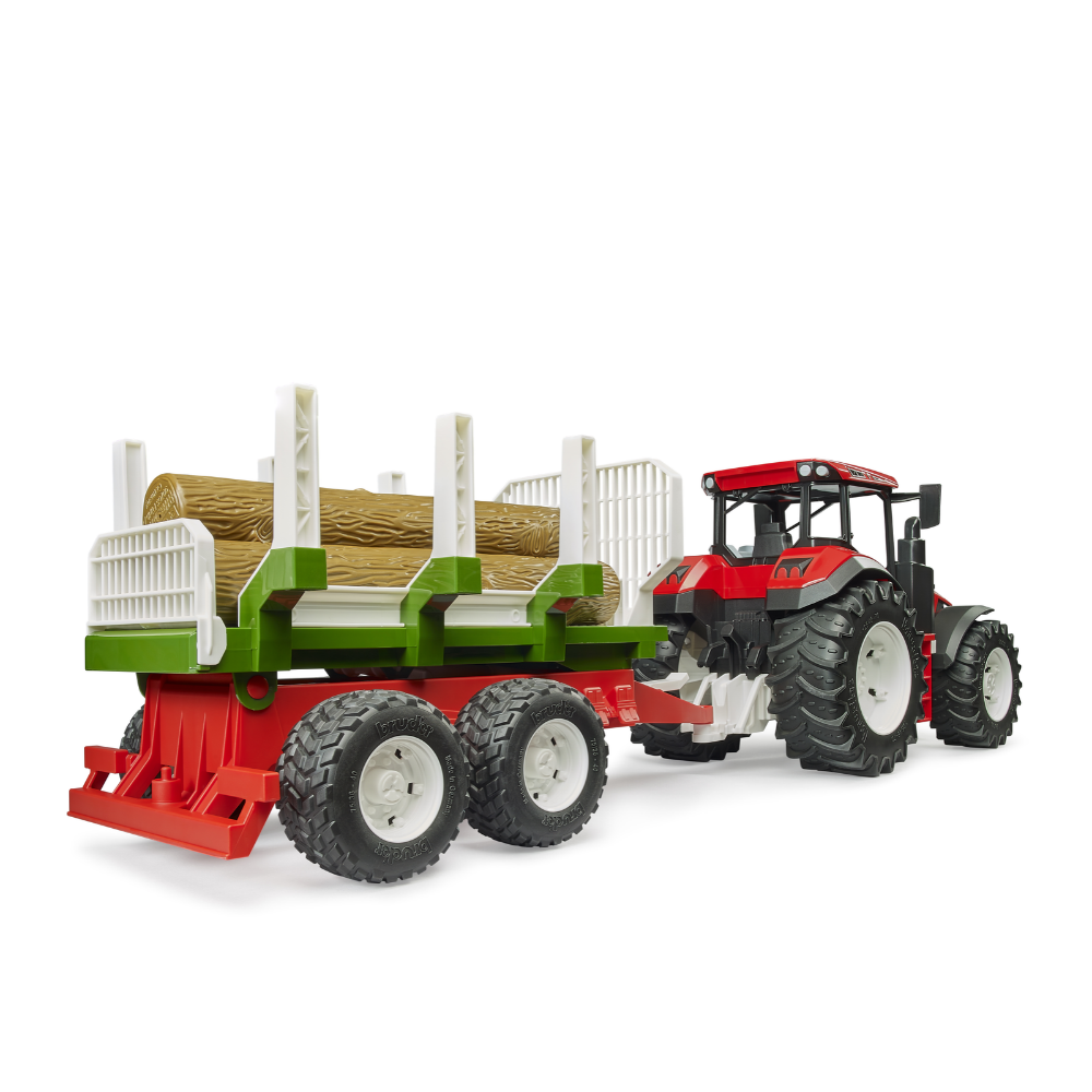 Roadmax Traktor mit Rückeanhänger