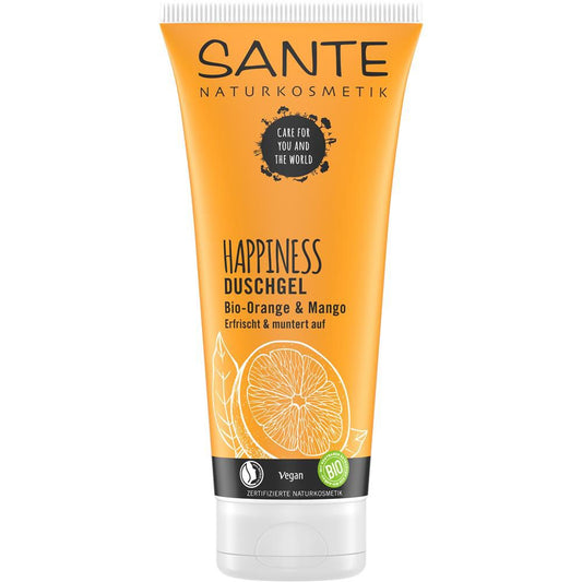 Sante Happiness Shower Gel Organic Orange &amp; Mango, 200 ml