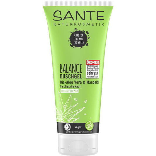 Sante Balance Shower Gel Organic Aloe &amp; Almond Oil, 200 ml