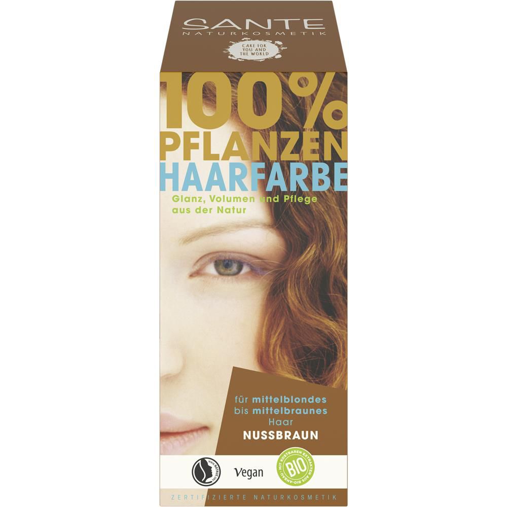 Sante herbal hair colour - hazelnut brown, 100 g