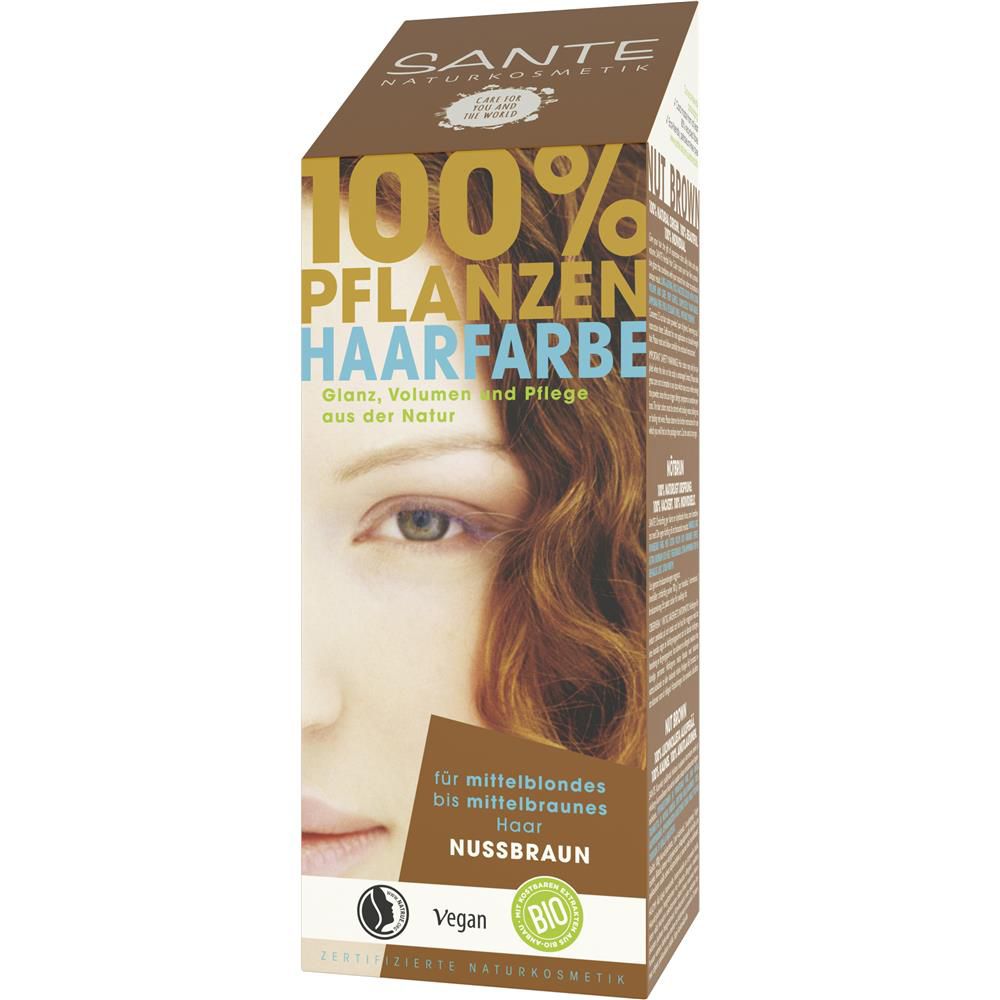 Sante herbal hair colour - hazelnut brown, 100 g