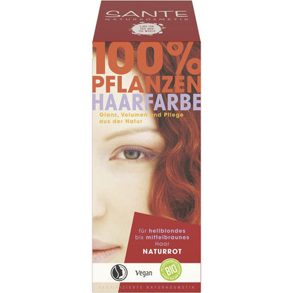 Sante herbal hair colour - natural red, 100 g