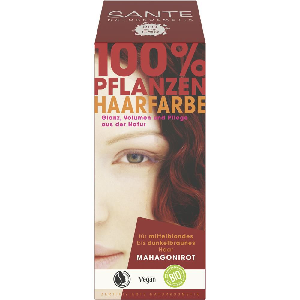 Sante herbal hair colour - mahogany red, 100 g