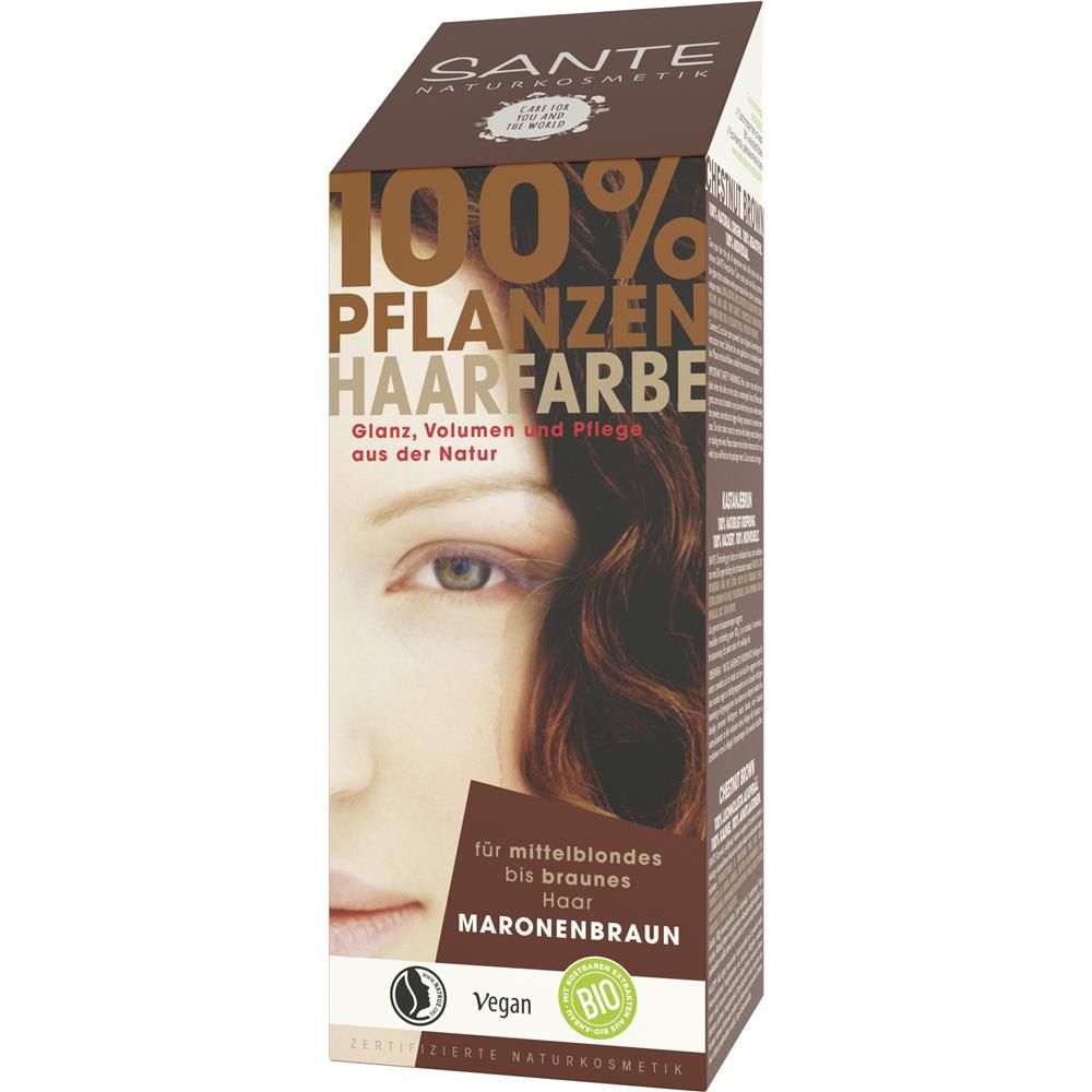 Sante herbal hair colour - chestnut brown, 100 g