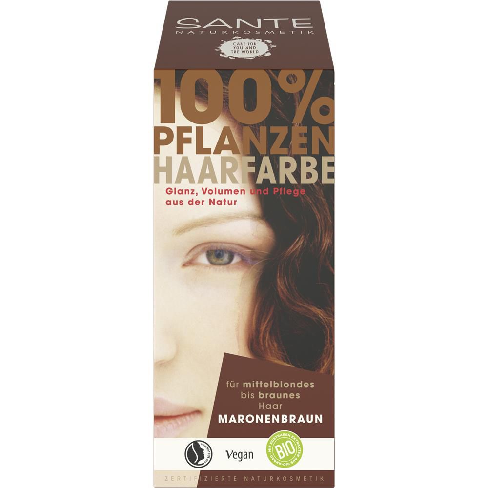Sante herbal hair colour - chestnut brown, 100 g