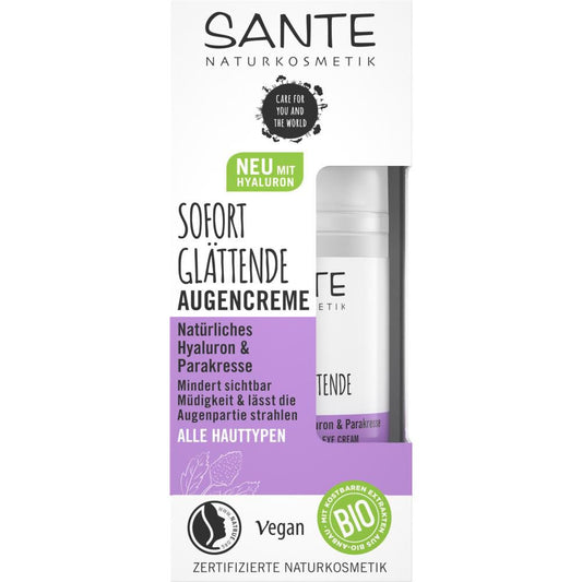 Sante Sof. Glätt. Augencreme Hyaluron, 15 ml