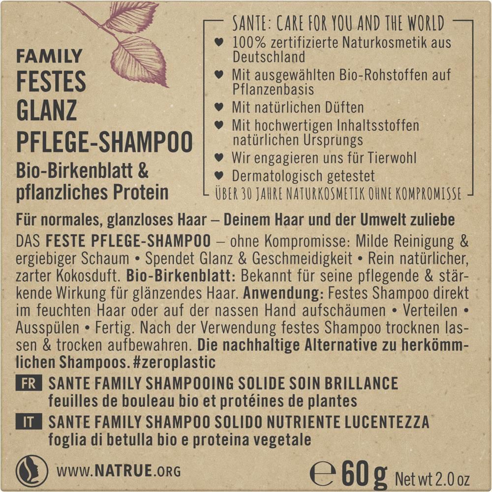 Sante Family Solid Shampoo Shine, 60 g