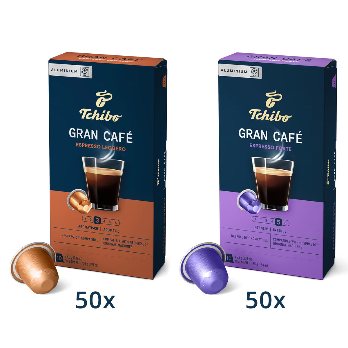 Gran Café Set Espresso Leggero & Espresso Forte